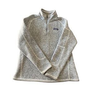 Patagonia Kids Better Sweater Gray Quarter-Zip Pullover Size 14